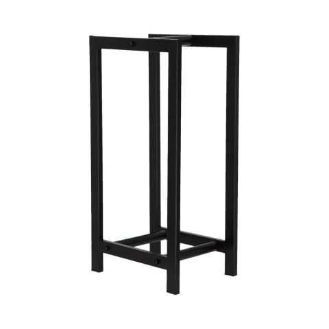 Porte-bûches rangement bois  noir 15 kg – Image 2