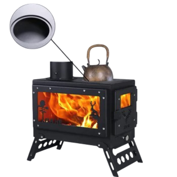 Poêle à bois en acier pour chauffage intérieur