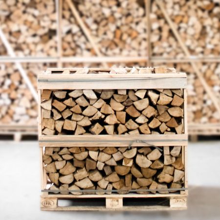 Demi-palette de bois de charme fendu séché au four, 25 cm – Image 2