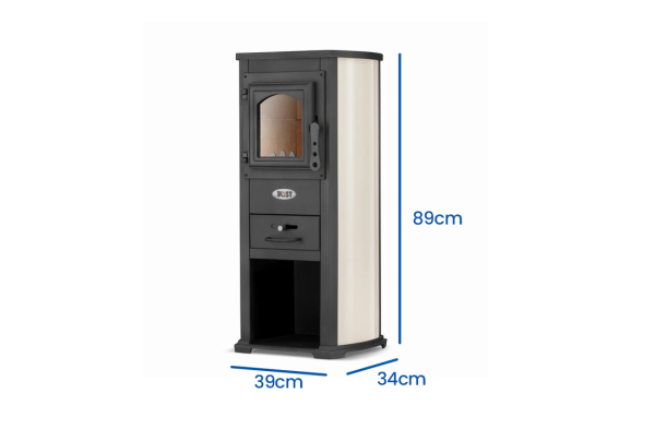 Poêle à bois acier pose libre 8,5 kW – Image 2