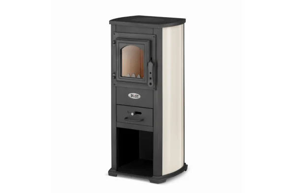 Poêle à bois acier pose libre 8,5 kW